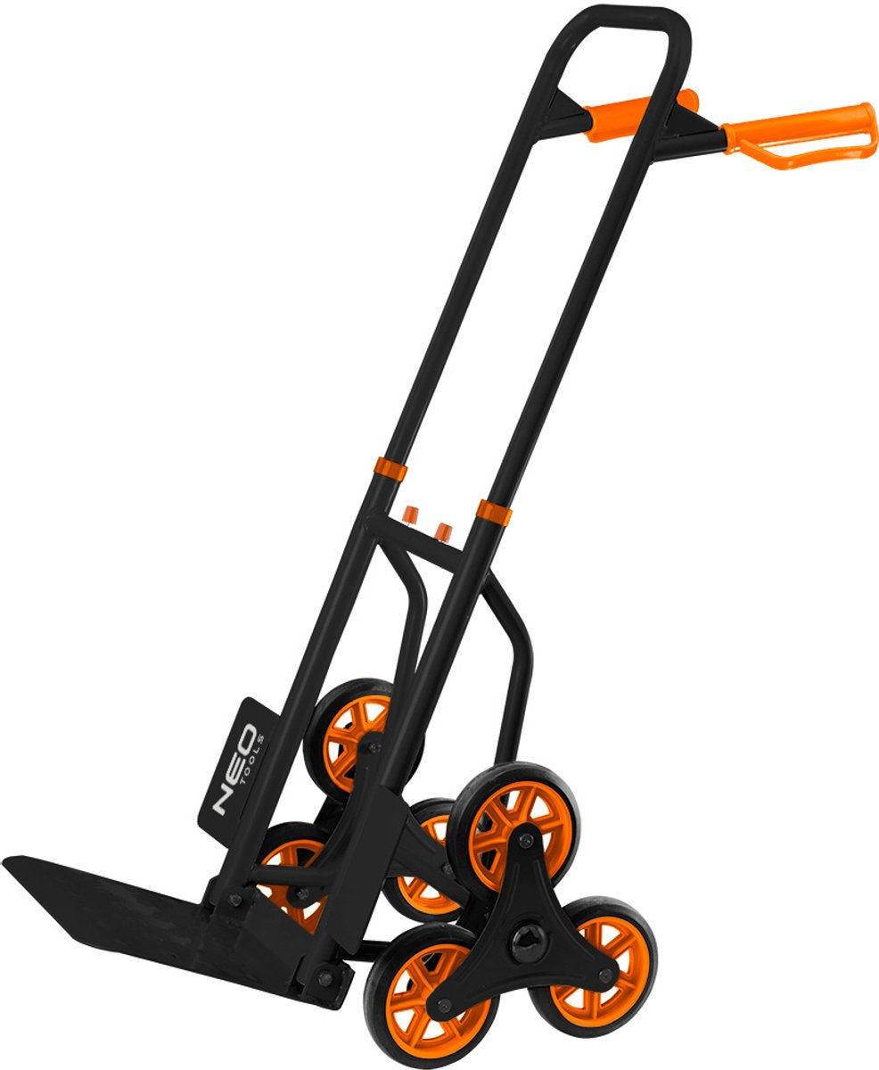 Neo-Serie – klappbarer Treppentransportwagen – 150 kg Tragkraft – Teleskopgriff – sechs Räder