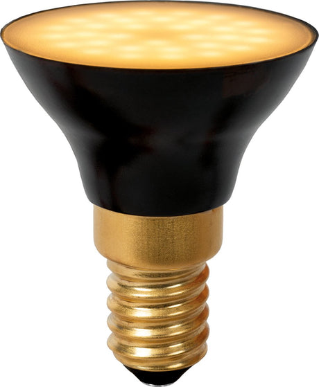 Lucide G45 – LED-Lampe – ø 4,3 cm – LED 3 Stufendimmung – E14 – 1 x 5 W, 2700 K – Schwarz