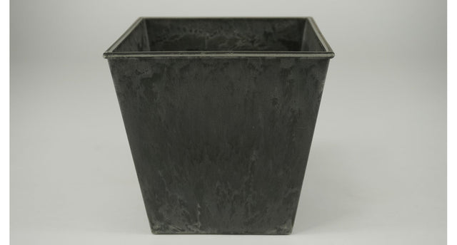 Pot vierkant grijs 13x13cm
