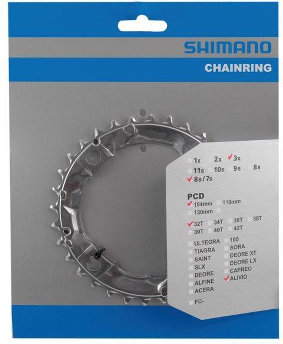 Shimano -Kette Top Alivio Y1GM98020 104 mm FCM415 ZLV 32T