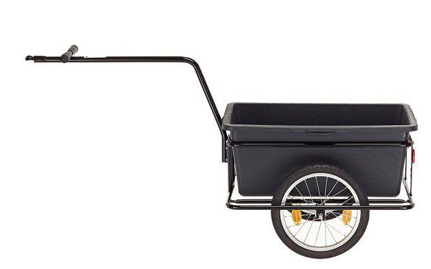 Roland Big Boy Bicycle Trailer - Plastic Steel - 90L - noir