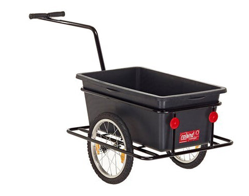 Roland Big Boy Bicycle Trailer - Plastic Steel - 90L - noir