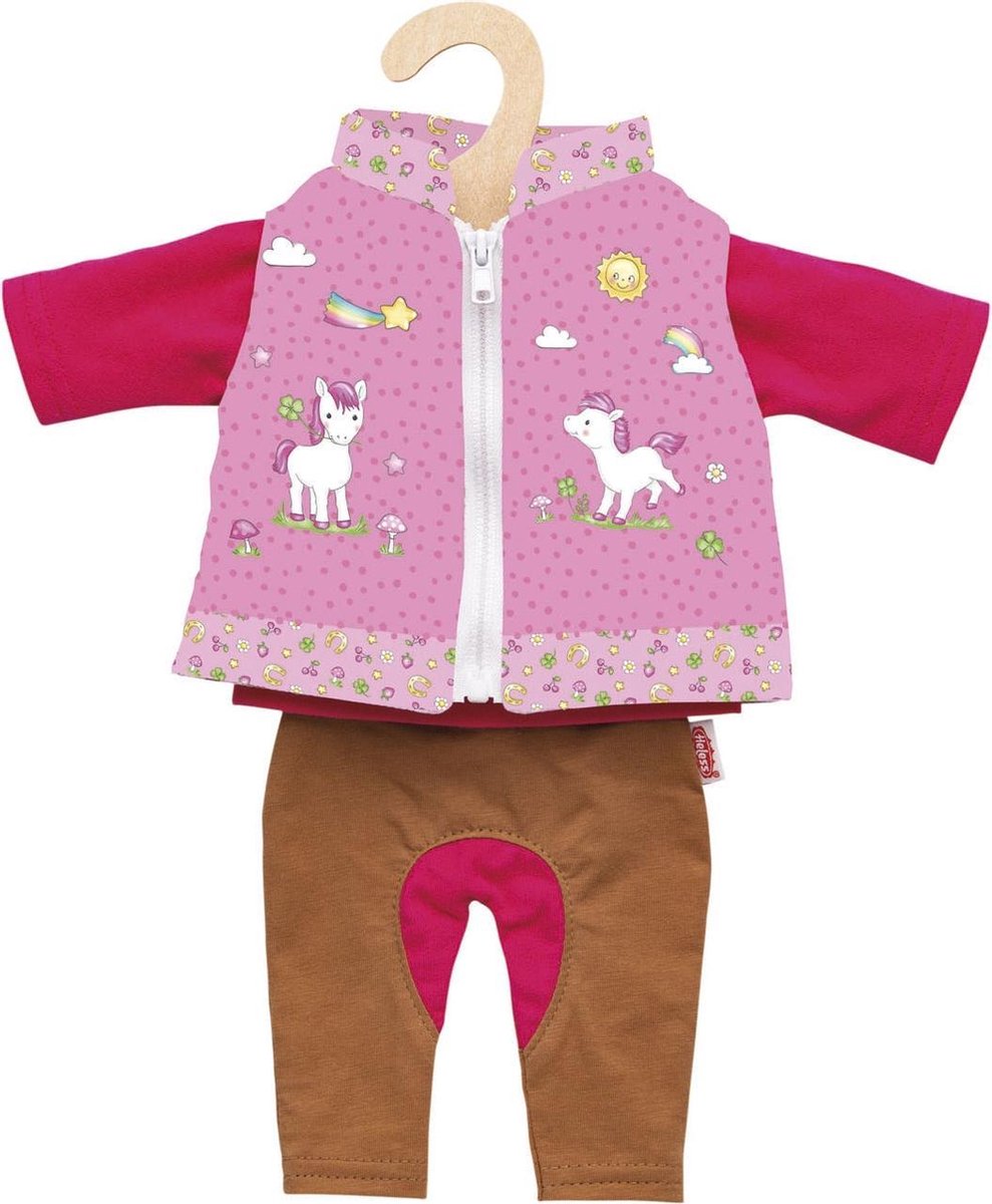 Heless Reitpuppen-Outfit - Einhorn, 28-35 cm