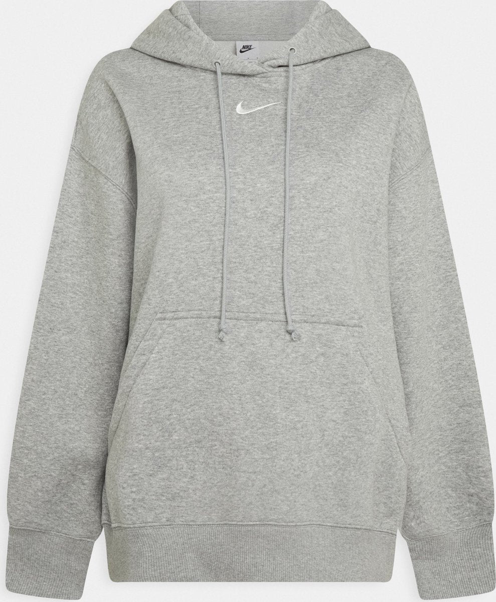 Nike W NSW Phnx Flc OS Po Hoodie Damen-Sportpullover – Grau – Größe XS
