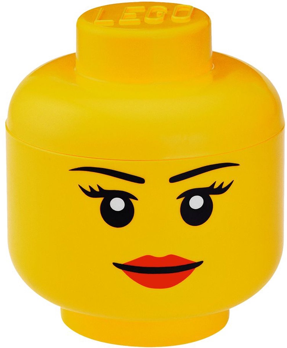 Lego Aufbewahrungsbox ikonische Schulsprecherin 24 cm, gelb -