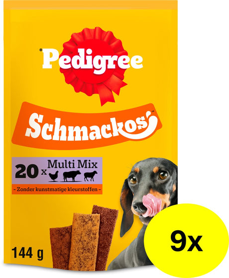 Rassehundesnacks - Schmackos Multimix - 9x20 Stück