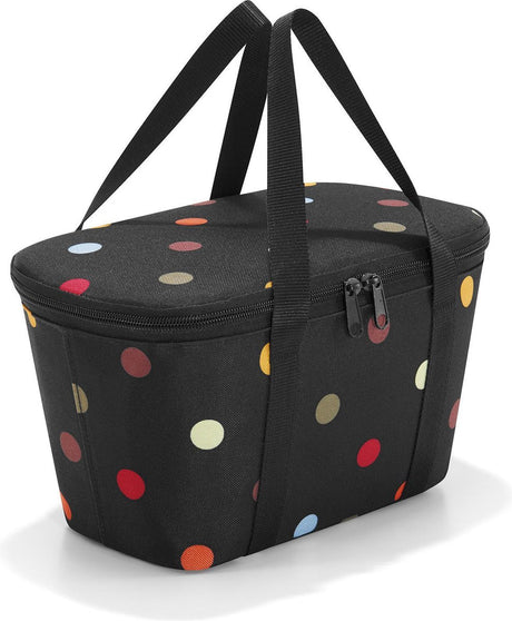 Reisenthel Kühltasche XS Kühltasche Lunchtasche – Größe XS – Polyester mit Aluminiumfutter – 4 l – Punkte schwarz; mehrfarbig