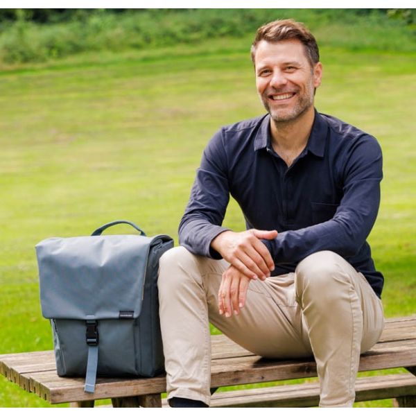 Neue Tasche Looxs Tulum Single grau grün | 16l