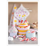 Creativ Firmenpostkarte, Modellbau, Kuchen und Süßigkeiten, A5, Blatt 14,8x21 cm, 1 Stück