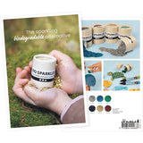 Creativ Company Inspirationskarte, Bio-Glitter, A5, Blatt 14,8x21 cm, 1 Stück