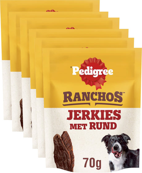 Pedigree Hundesnacks – Ranchos Jerkies – Rindfleisch – 7x70g