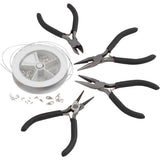 Creativ Company Schmuckherstellungsset, versilbert, 1 Set
