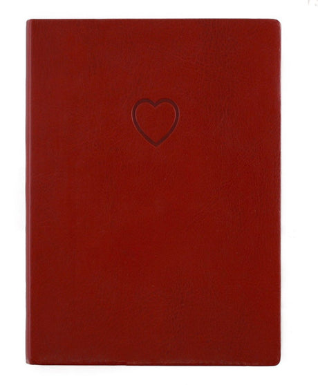 Eccolo Notizbuch – Essential Red Heart – Linie – ca. 13x18cm - ec-d303r