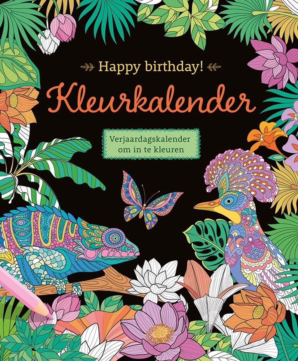 Deltas alles Gute zum Geburtstag! Farbkalender (tropisch)