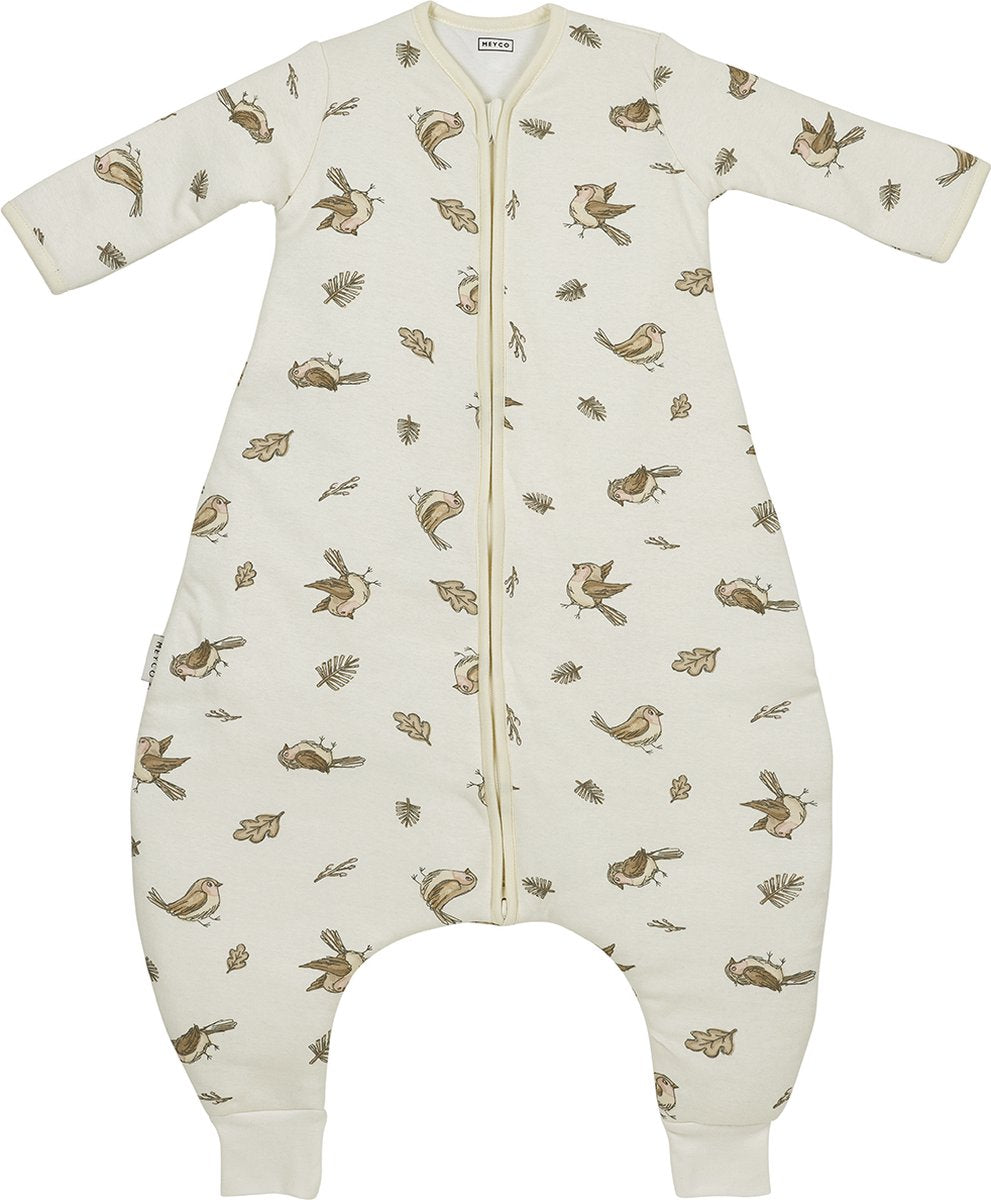 Meyco Baby Robin Baby Winterschlaf-Overall, Pullover mit festen Ärmeln – mehrfarbig – 104 cm – 2,5 Tog
