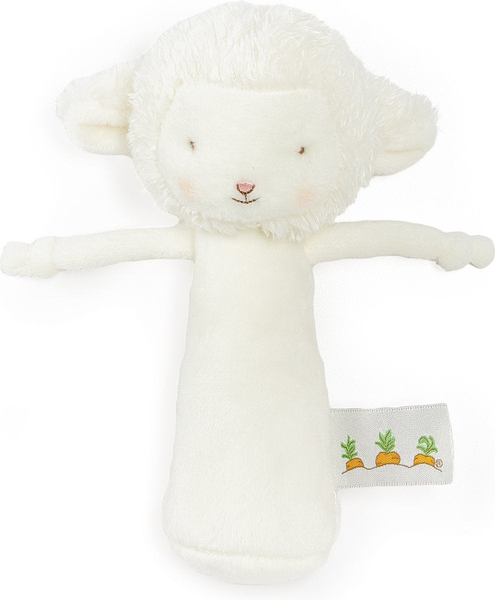 Hasen von der Bucht Rassellamm – Kuscheltier – gestickte Details – 16 cm – weiß