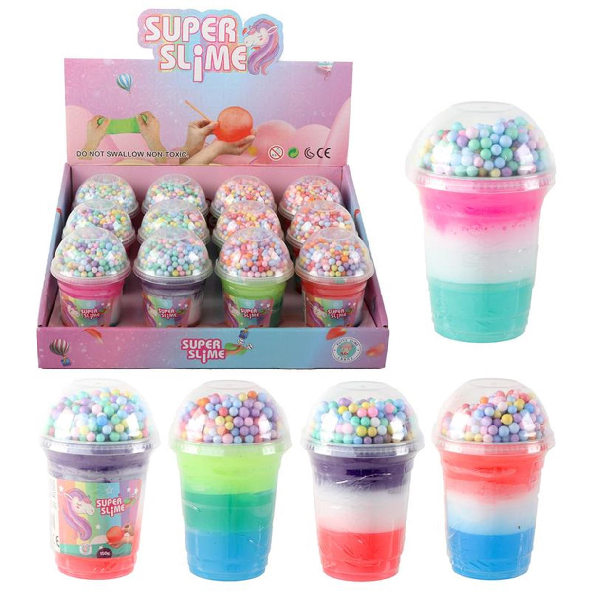 Ty Super Slime mit Pixeln Einhorn 3-farbig