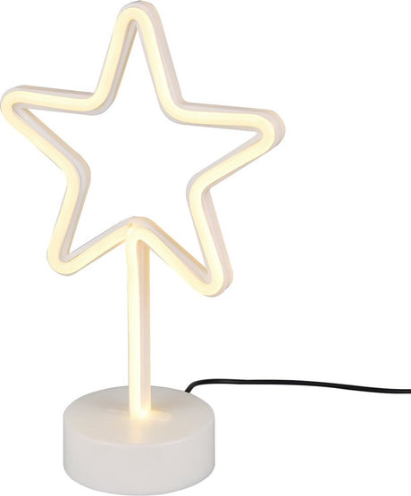 Rl Live Your Light Reality Star - Tischleuchte - Weiß - inkl. 1x SMD 1,5 W - USB-Anschluss - nicht dimmbar - für Batteriebetrieb geeignet