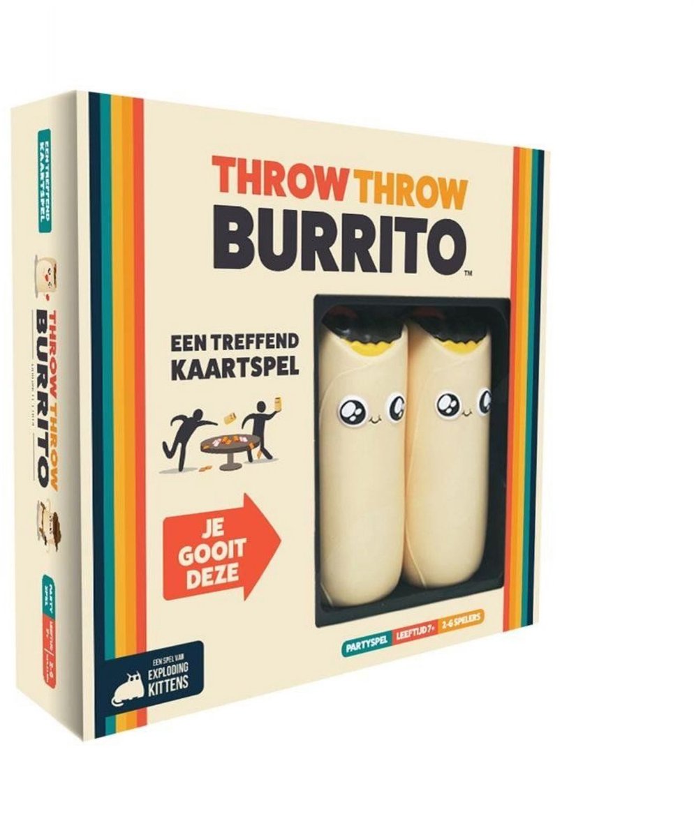 Explodierende Kätzchen werfen Burrito-Kartenspiel