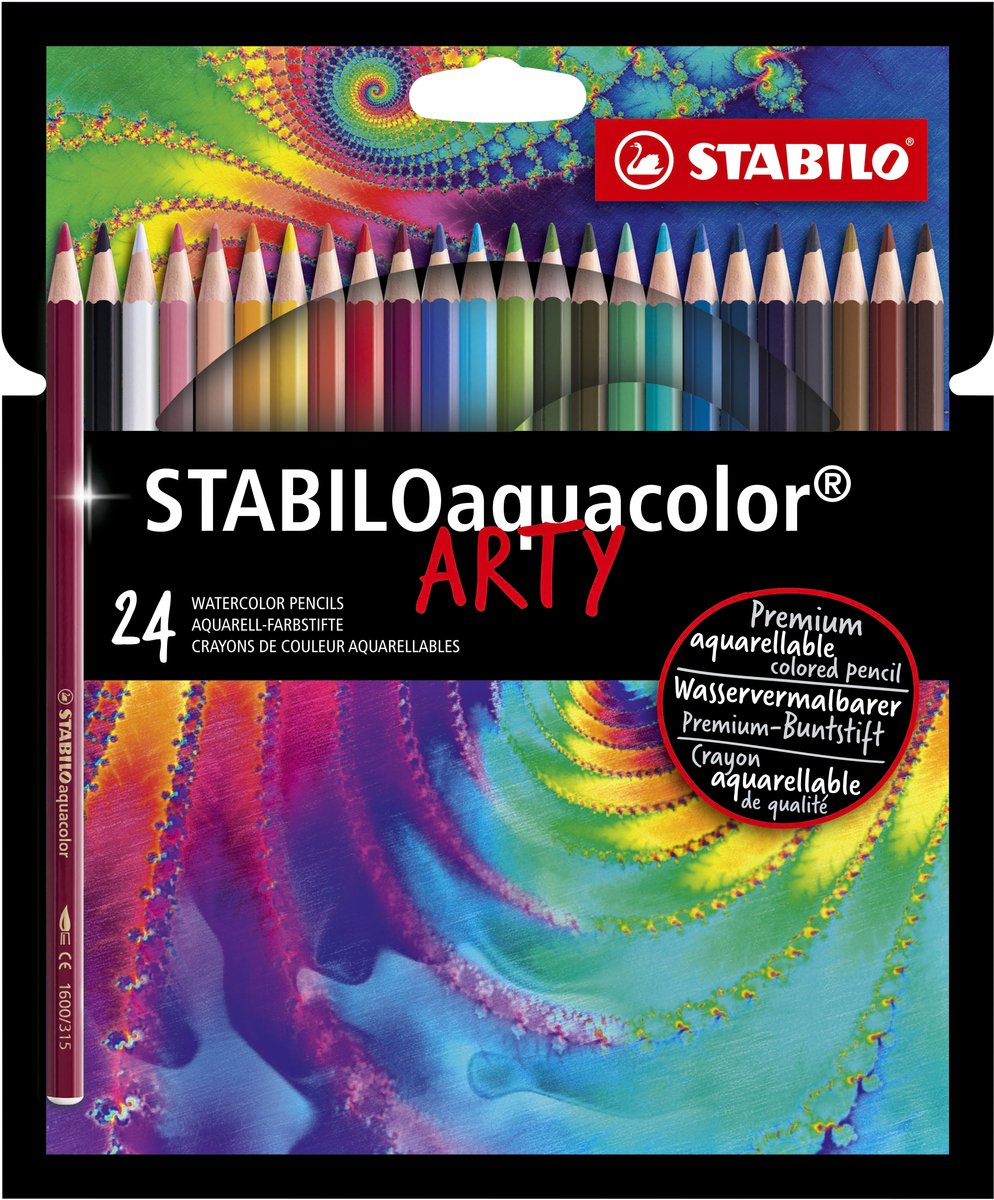 Stabilo kleurpotlood 1624 aquacolor arty 24st