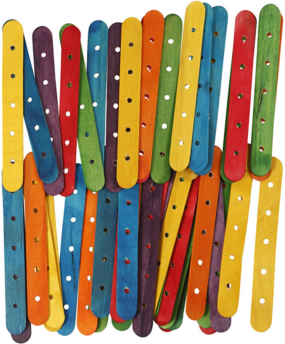Kreativunternehmen https: www.cchobby.nl Konstruktionsstäbchen-l-15-cm-b-1-8-cm-Lochgröße-4-mm-diverse-colours-500-div-1-box