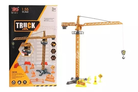 Jonotoys LKW-Mini-Turmkran im Maßstab 1:55, ca. 42 cm hoch