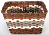 Volare Braided Wicker Bicycle Basket stor