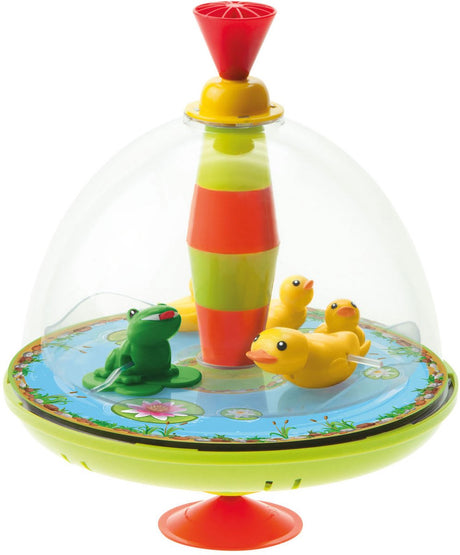 Lena spinnt Tiere mit Musik – farbenfrohes Spielzeug für Kleinkinder und Vorschulkinder.