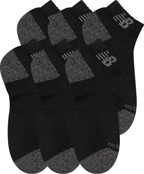 New Balance Active Low Cut Socken 6er-Pack Unisex-Sportsocken – Schwarz