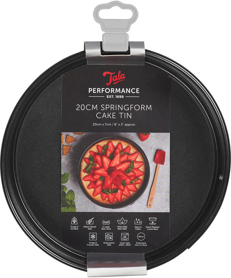 Tala Performance – Springform – 20 cm – loser Boden – ofenfest – Antihaftbeschichtung – PFAS-frei