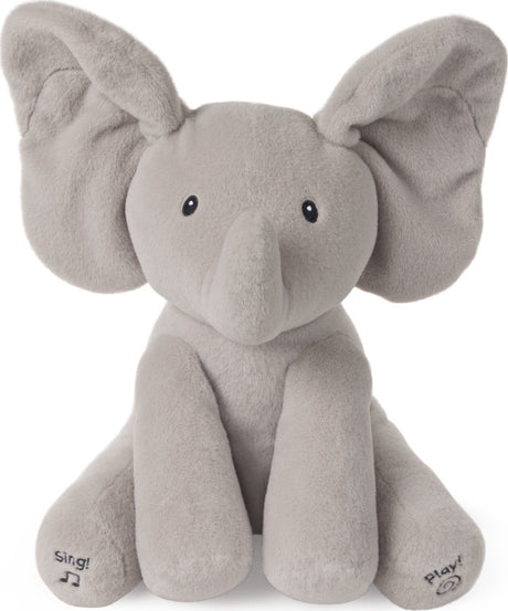 Gund Baby – animierter Flappy der Elefant – Kuscheltier – grau – 30,5 cm – es wird Niederländisch gesprochen