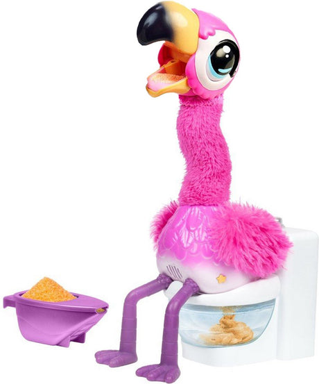 Kleine lebende Haustiere – Gottago-Flamingo – interaktives Kuscheltier – singt, tanzt und legt echten Kot