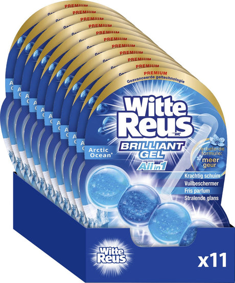 White Giant Brilliant Gel Allin1 Arctic Ocean Toilettenblock 50 g – Toilettenblöcke – Vorteilspackung – 11 Stück