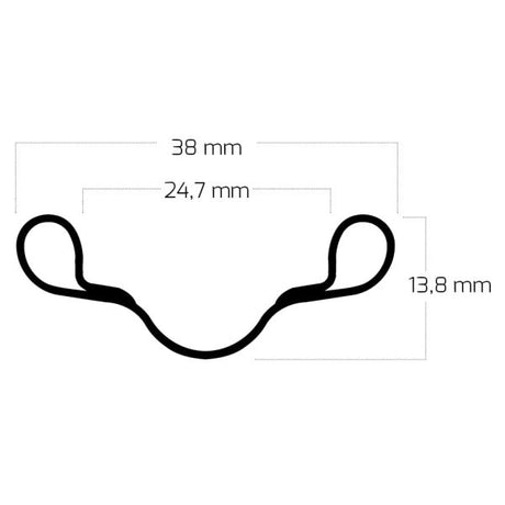 Ryde Felge Westwood V38 622 x 24c Aluminium 36 Löcher 14g - Schwarz