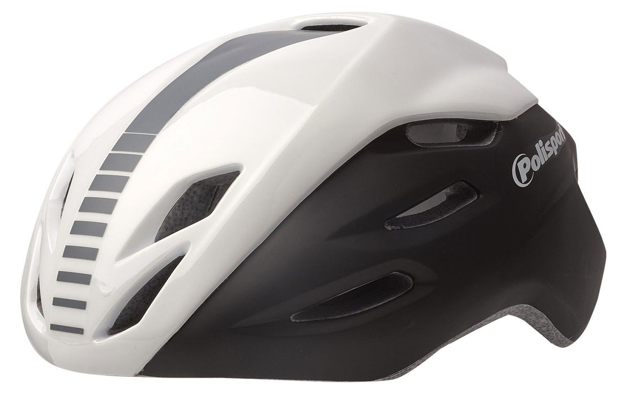 Pol aero bicycle helmet m 55-58cm black and white gray