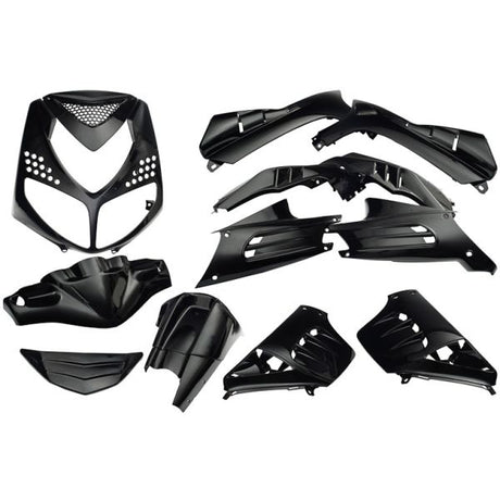 Kantenplatten-Set 13-teilig für Peugeot Speedfight 2 – Metallic-Schwarz