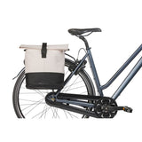 Basil Doppelte Fahrradtasche Cove 28-32l 14 x 29 x 36 cm - Weiß Schwarz