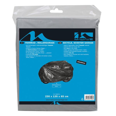 Fahrradgarage XXL - Schutzpeva -Fahrradgarage für alle Standardfahrräder, Roller - 230 x 135 x 65 cm - Tarpaulin Material - Schwarz