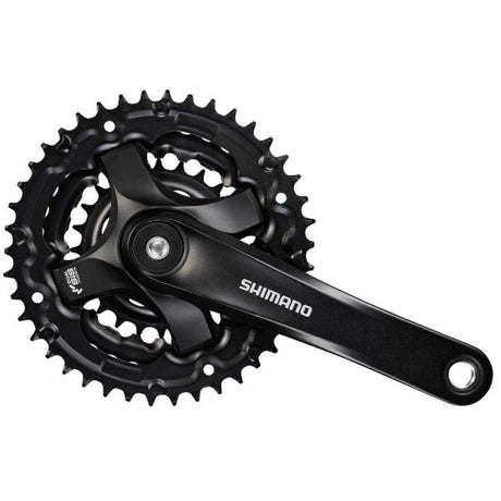 Shimano 6 7 8-Gang Tourney FC-TY501 Kurbelgarnitur mit 170 mm Kurbel 48 x 38 x 28 Zähne – Schwarz