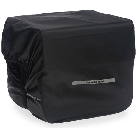 Neue Looxs Regenabdeckung Dubbel - Schwarzer wasserdichte Polyester -Fahrradbeutel - Reflexion - 40x97 cm