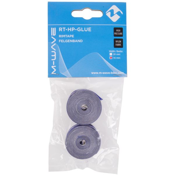 M-Wave Felgenband 12-29 RT-HP-Glue Hochdruck 16 mm - blau (1 Satz)