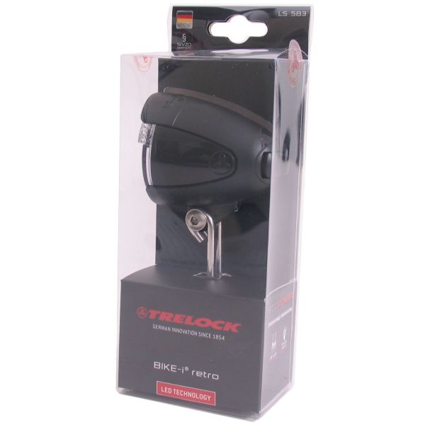 Trelock LS 583 Bike-I Retro Scheinwerfer schwarz