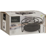 Excellent houseware rechaud ã˜16xh8cm zwart rechaud rvs ã˜16xh8cm zwart