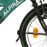 Alpina Schutzblechset + Stange 18 Yabber schwarz matt