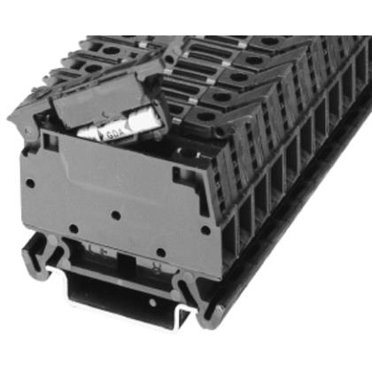 Allen-Bradley-Schienenklemme 4 mm mit Sicherungsklemme 5 x 20