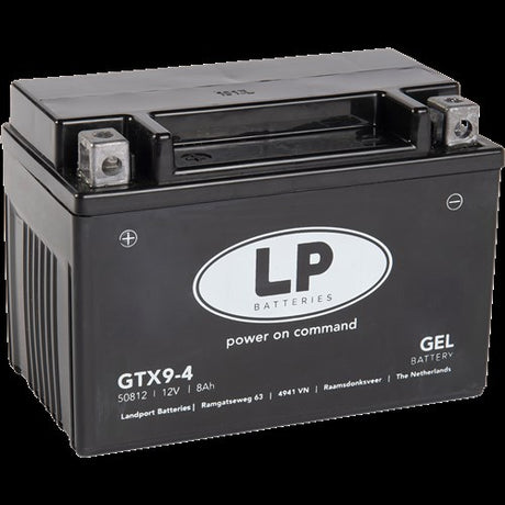 Landport Rollerbatterie Gel GTX9-BS Piaggio Zip 4-Takt wartungsfrei YTX9-BS