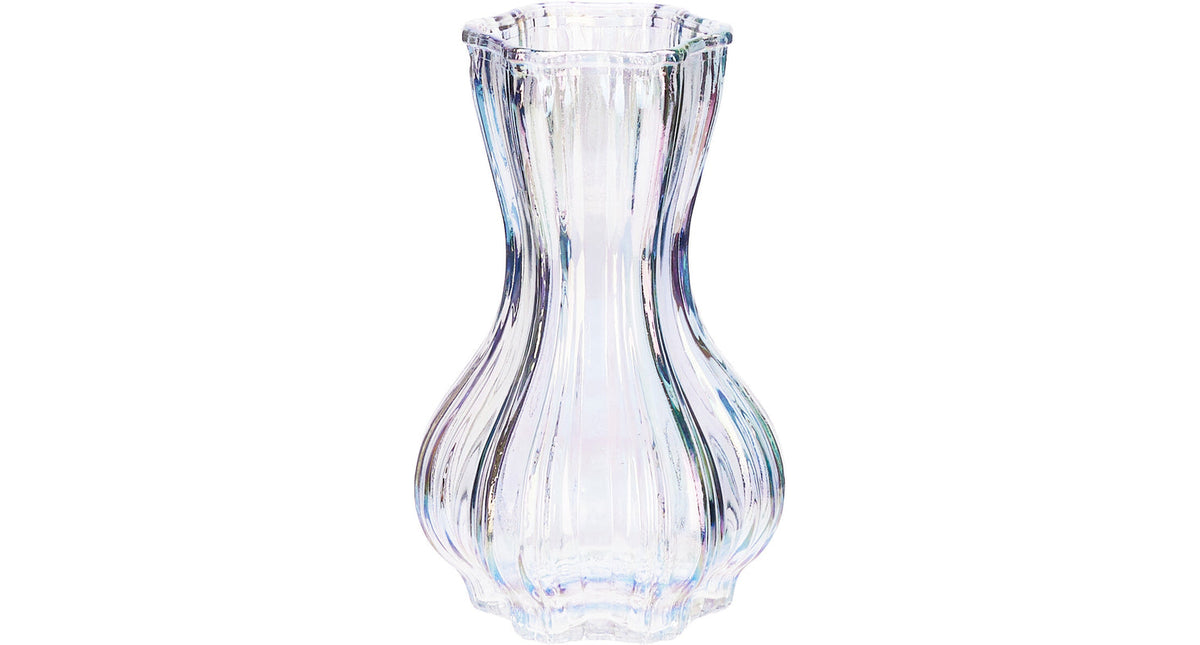 Vaas glas d9 h15cm luster