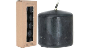 Kaarsen 3cm 10 stuks zwart