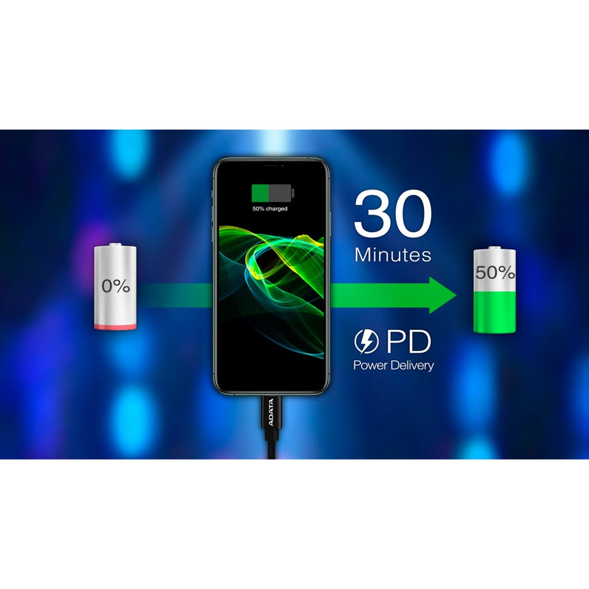 ADATA ADATA USB 2.0 Ladungskabel, USB-C bis Blitz