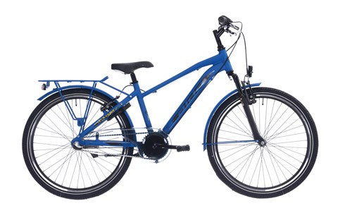 Aldo 26 Zoll Peak 2.0 Fahrrad Aluminium 3V matt blau gelb
